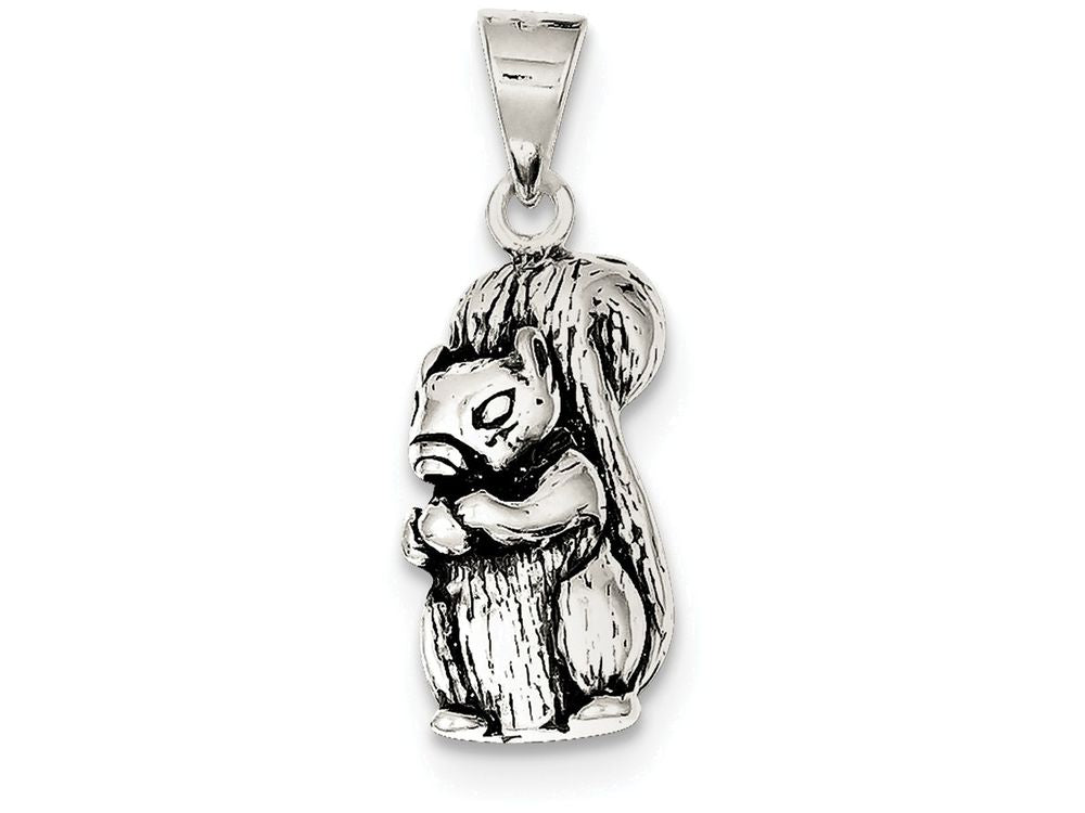 FJC Finejewelers Sterling Silver Antiqued Squirrel Charm