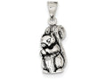 FJC Finejewelers Sterling Silver Antiqued Squirrel Charm