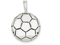 FJC Finejewelers Sterling Silver Antiqued Soccer Ball Pendant Necklace - Chain Included