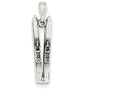 FJC Finejewelers Sterling Silver Antiqued Ski's Charm