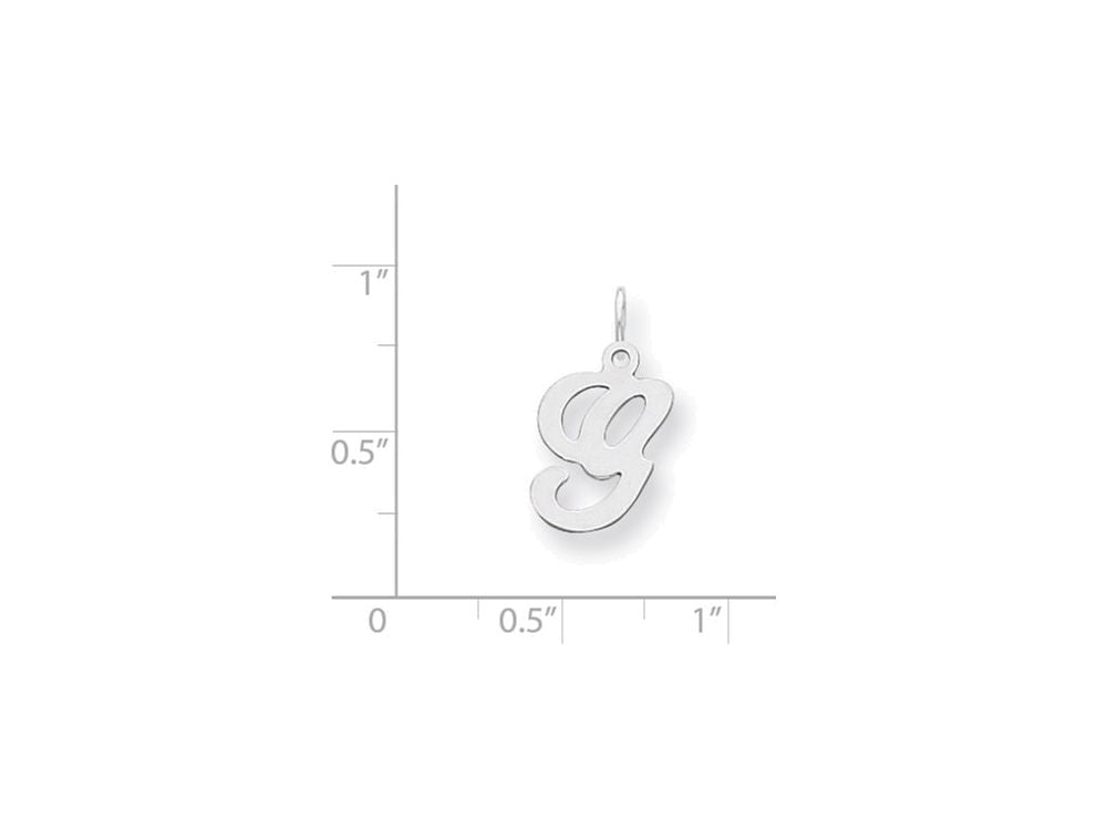 FJC Finejewelers Sterling Silver Stamped Initial G Charm