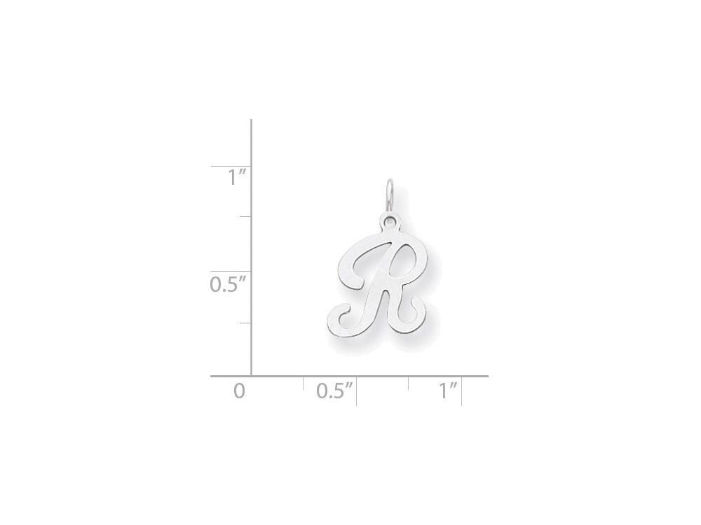 FJC Finejewelers Sterling Silver Stamped Initial R Charm