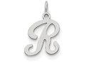 FJC Finejewelers Sterling Silver Stamped Initial R Charm
