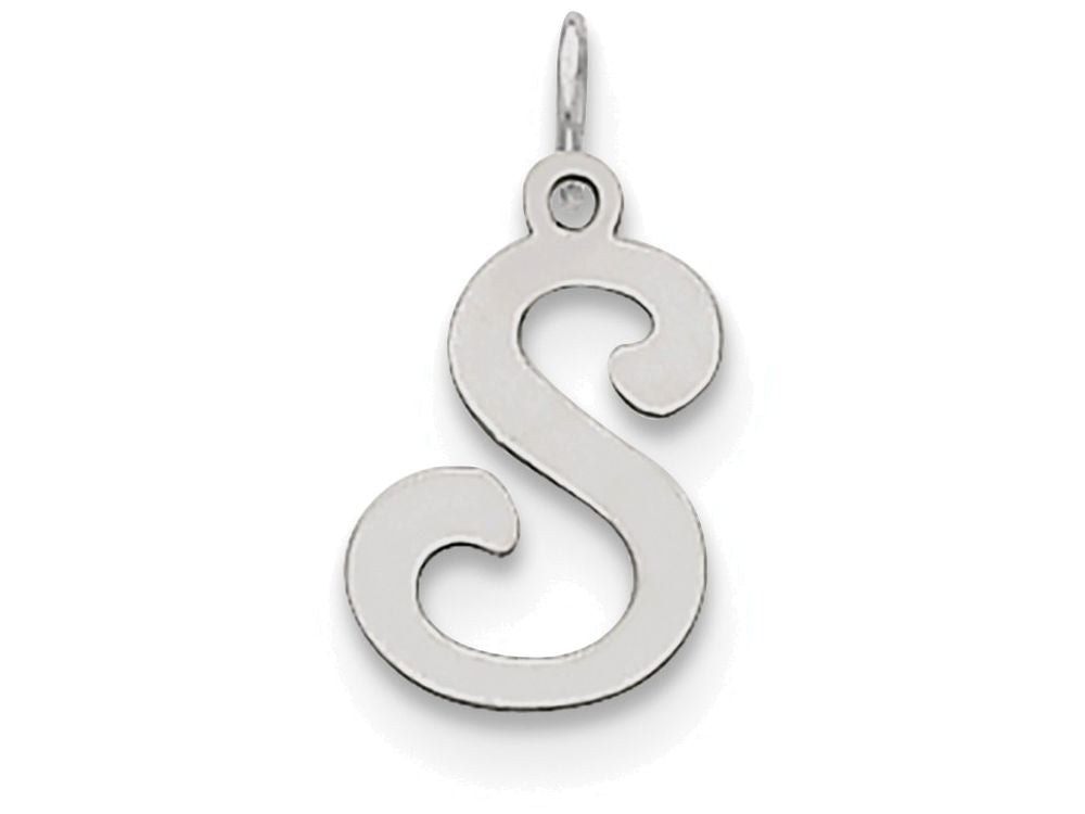 FJC Finejewelers Sterling Silver Stamped Initial S Charm