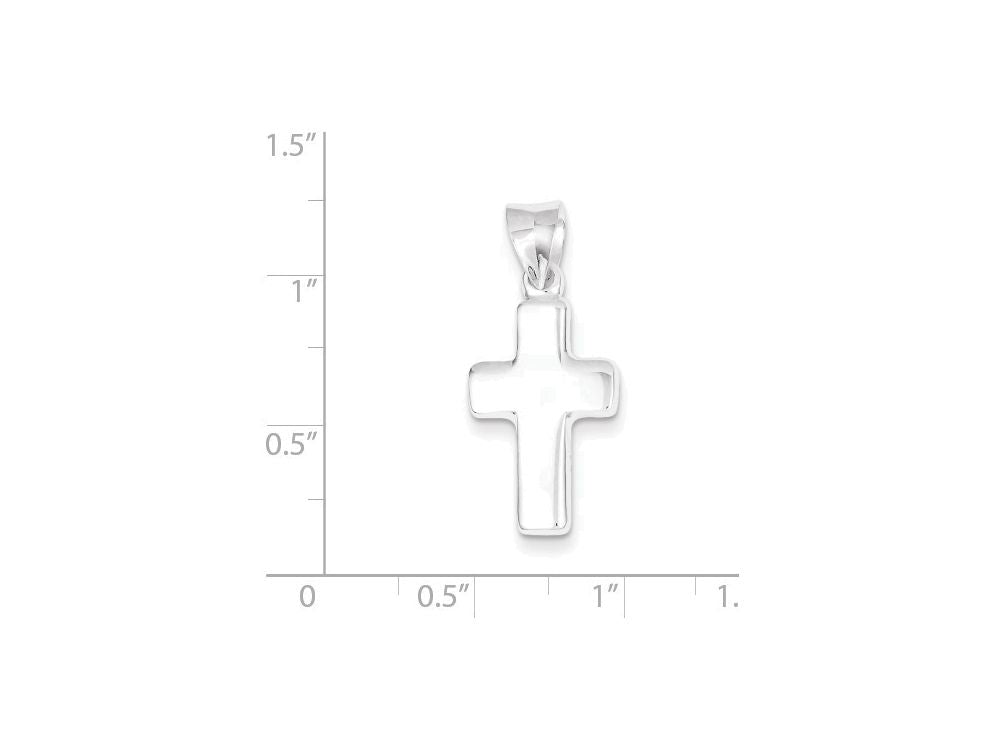 FJC Finejewelers Sterling Silver Cross Pendant Necklace - Chain Included