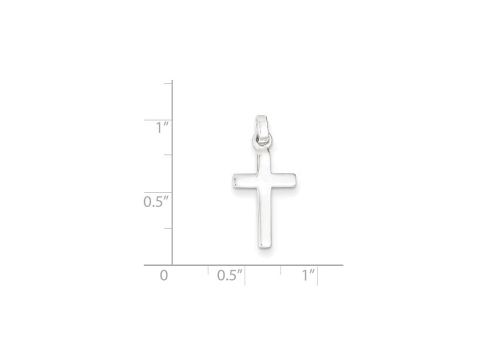 FJC Finejewelers Sterling Silver Polished Cross Charm