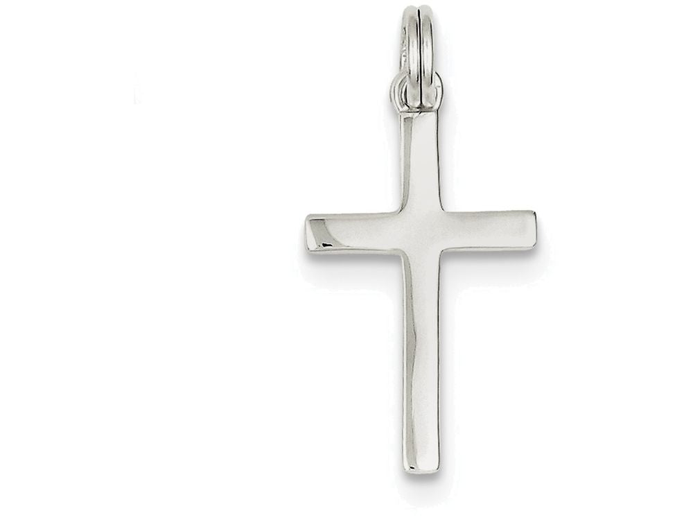 FJC Finejewelers Sterling Silver Polished Cross Pendant Necklace - Chain Included
