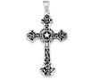 FJC Finejewelers Sterling Silver Antiqued Cross Pendant Necklace - Chain Included