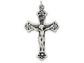 FJC Finejewelers Sterling Silver Antiqued Inri Crucifix Pendant Necklace - Chain Included