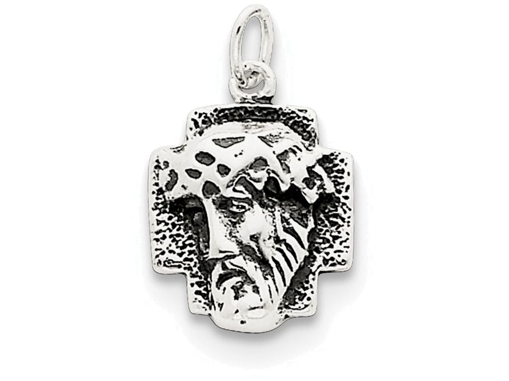 FJC Finejewelers Sterling Silver Antiqued Ecce Homo Medal Pendant Necklace - Chain Included