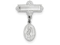 FJC Finejewelers Sterling Silver Saint Christopher Medal Pendant Necklace - Chain Included Pin
