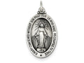 FJC Finejewelers Sterling Silver Antiqued Miraculous Medal Pendant Necklace - Chain Included