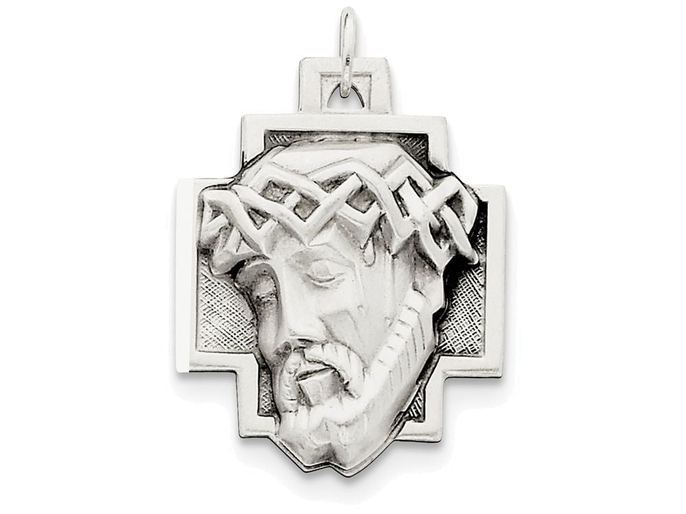 FJC Finejewelers Sterling Silver Ecce Homo Medal Pendant Necklace - Chain Included