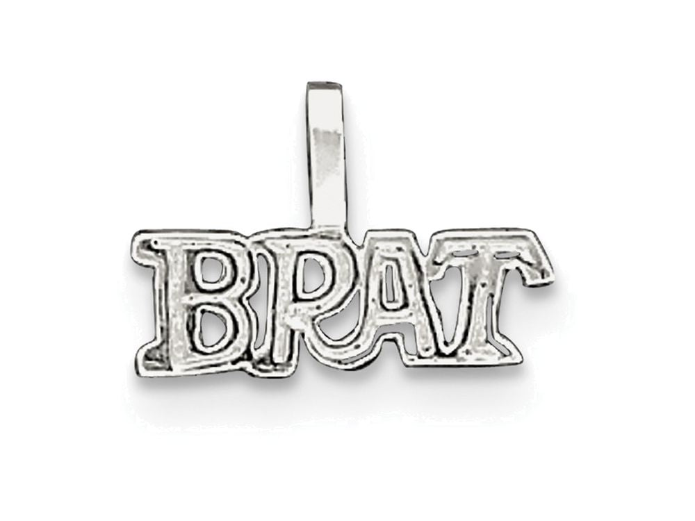 FJC Finejewelers Sterling Silver Brat Pendant Necklace - Chain Included