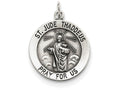 FJC Finejewelers Sterling Silver Saint Jude Thaddeus Medal Pendant Necklace - Chain Included