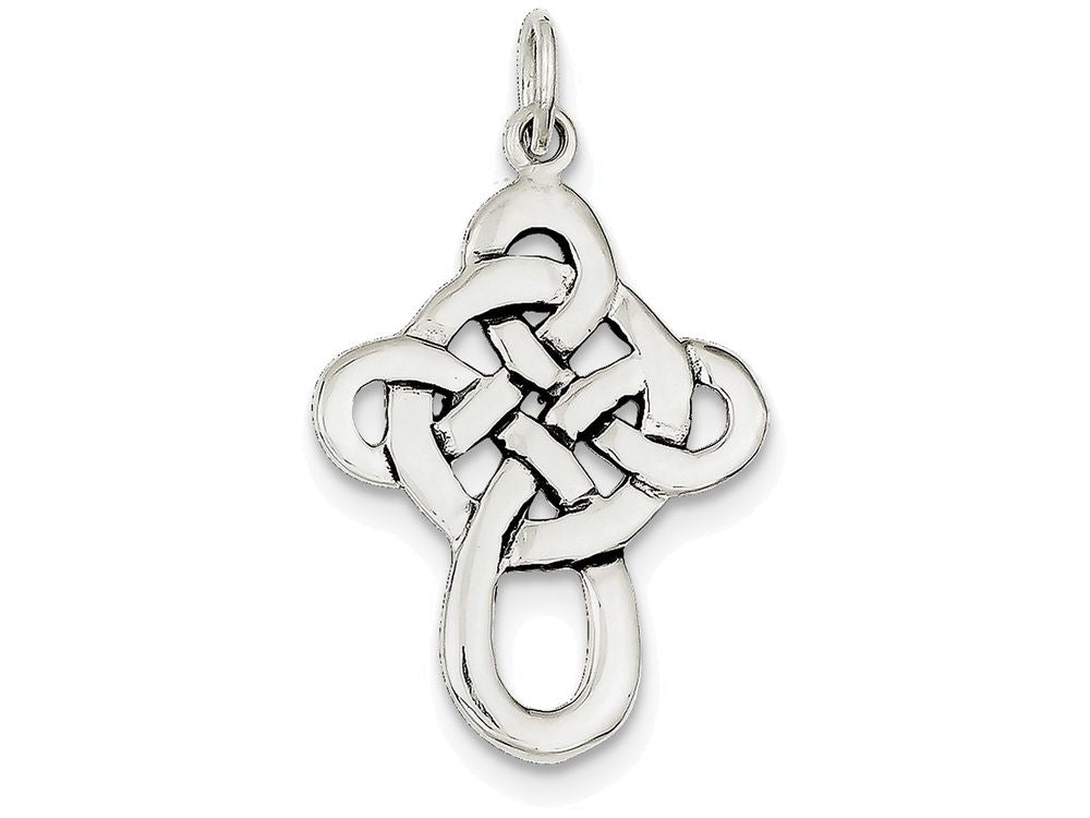 FJC Finejewelers Sterling Silver Celtic Cross Pendant Necklace - Chain Included