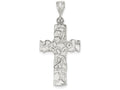 FJC Finejewelers Sterling Silver Nugget Cross Pendant Necklace - Chain Included