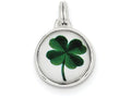 FJC Finejewelers Sterling Silver Four Leaf Clover Charm
