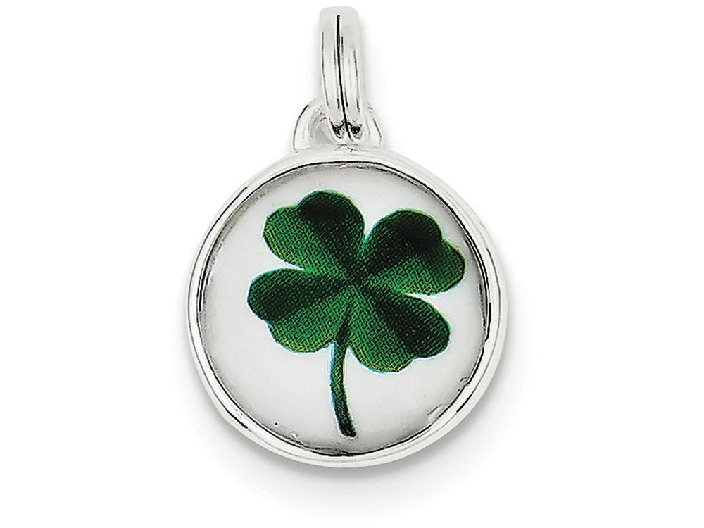 FJC Finejewelers Sterling Silver Four Leaf Clover Charm