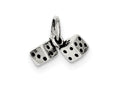 FJC Finejewelers Sterling Silver Antique Dice Charm