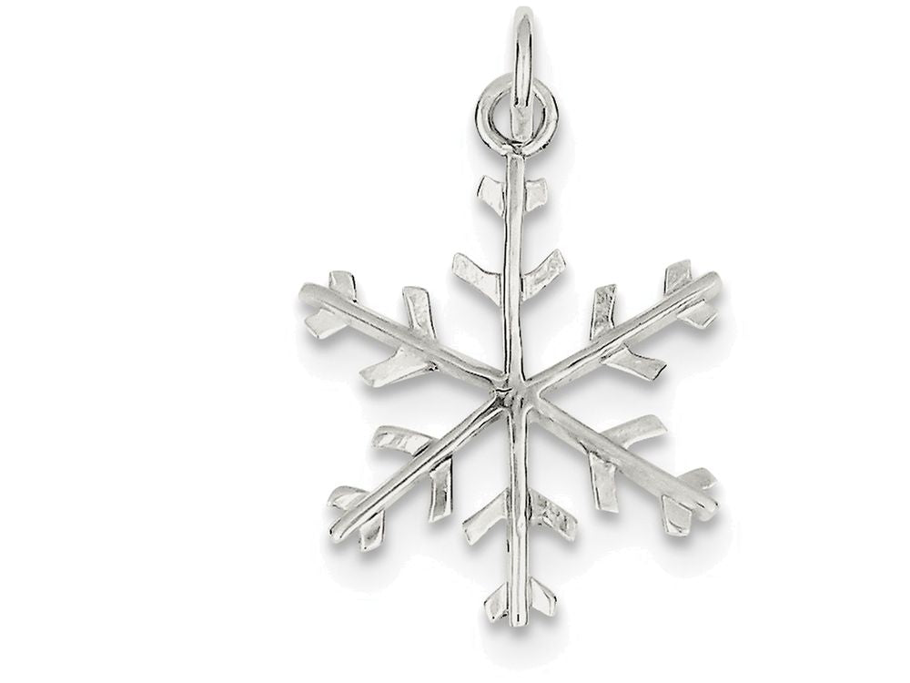 FJC Finejewelers Sterling Silver Snowflake Pendant Necklace - Chain Included