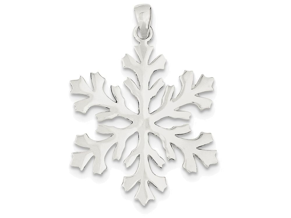 FJC Finejewelers Sterling Silver Snowflake Pendant Necklace - Chain Included