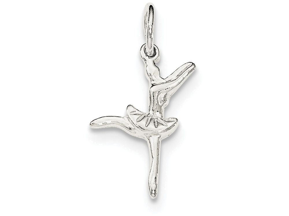 FJC Finejewelers Sterling Silver Ballerina Charm
