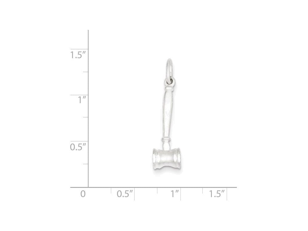 FJC Finejewelers Sterling Silver Gavel Charm