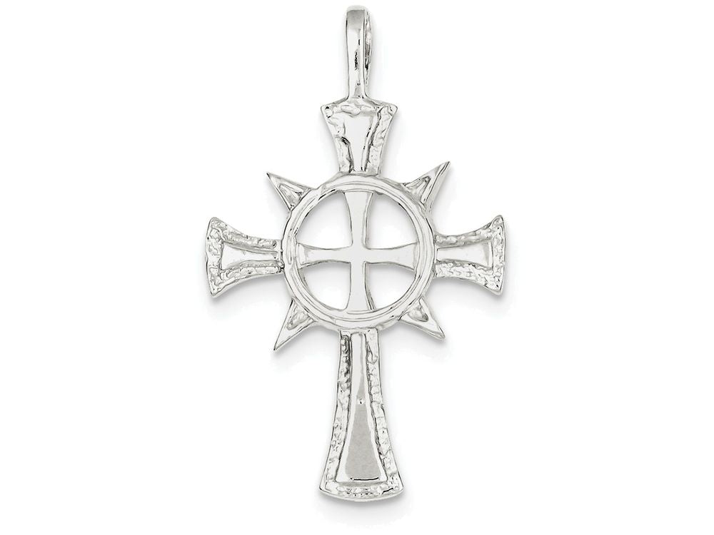 FJC Finejewelers Sterling Silver Iona Cross Pendant Necklace - Chain Included