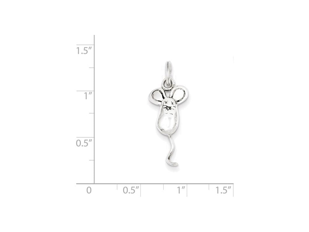 FJC Finejewelers Sterling Silver Mouse Charm
