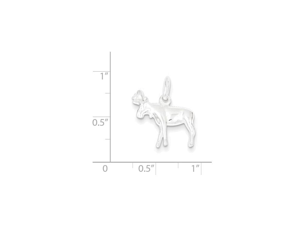 FJC Finejewelers Sterling Silver Moose Charm