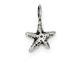 FJC Finejewelers Sterling Silver Antiqued Starfish Pendant Necklace - Chain Included