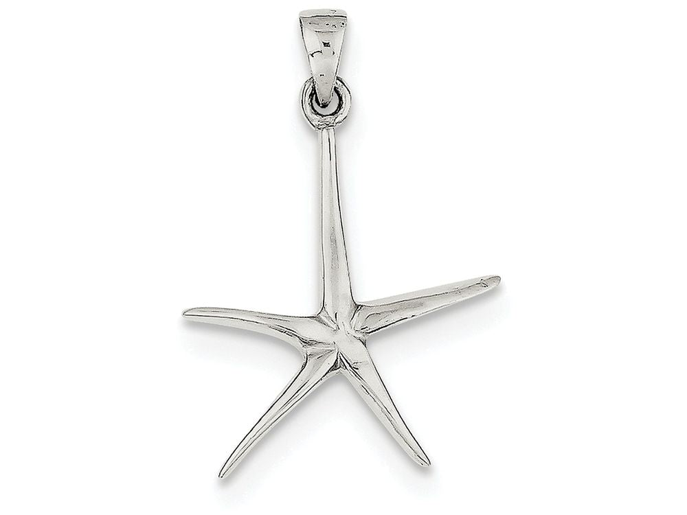 FJC Finejewelers Sterling Silver Starfish Pendant Necklace - Chain Included