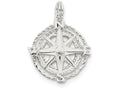FJC Finejewelers Sterling Silver Compass Charm