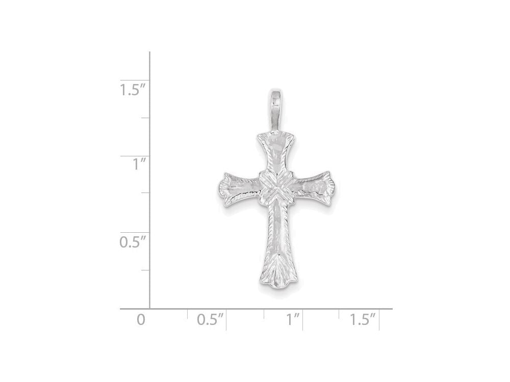 FJC Finejewelers Sterling Silver Cross Pendant Necklace - Chain Included