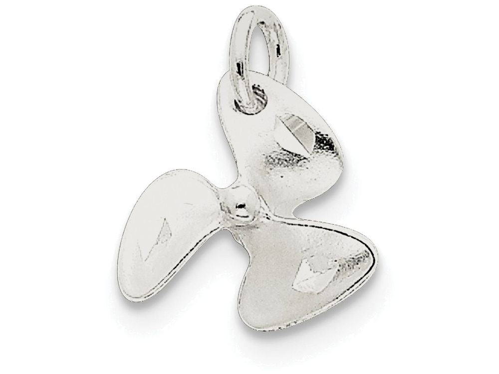FJC Finejewelers Sterling Silver 3D D/c Boat Propeller Charm