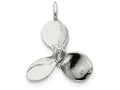 FJC Finejewelers Sterling Silver 3D Antiqued Large Boat Propeller Charm