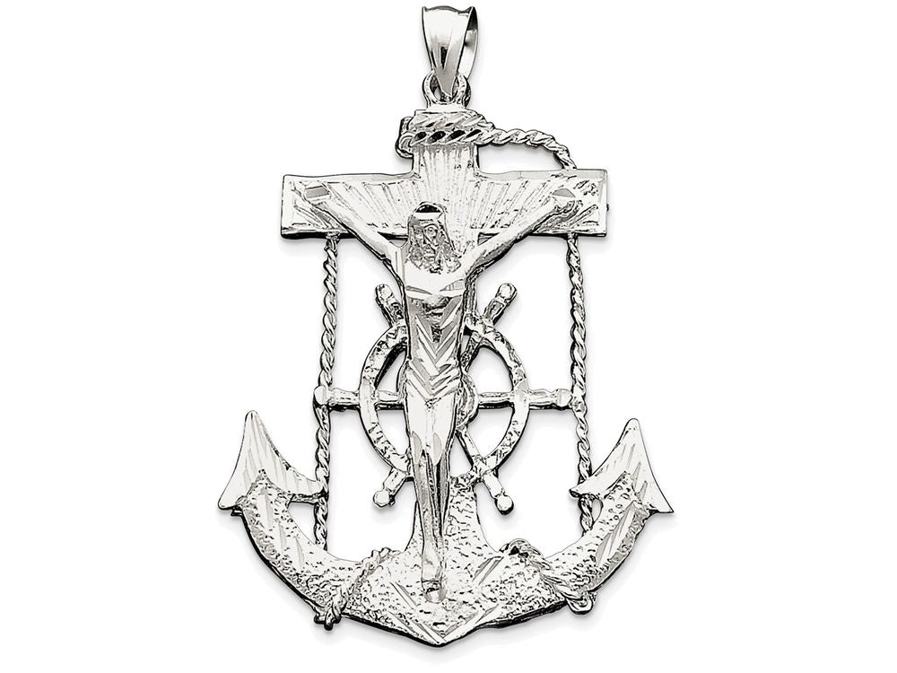 FJC Finejewelers Sterling Silver Mariner Cross Pendant Necklace - Chain Included