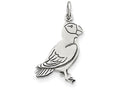 FJC Finejewelers Sterling Silver Antiqued Parrot Charm