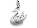 FJC Finejewelers Sterling Silver Antiqued Swan Charm