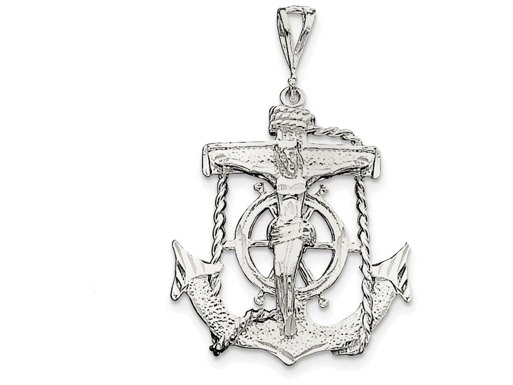 FJC Finejewelers Sterling Silver Mariner Cross Pendant Necklace - Chain Included