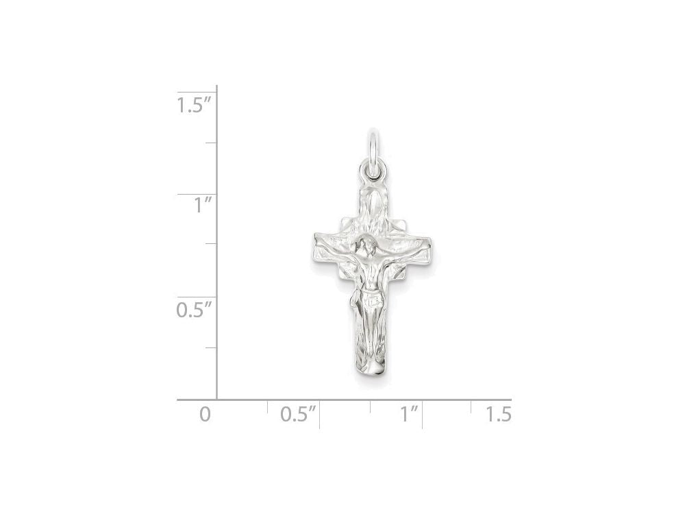 FJC Finejewelers Sterling Silver Crucifix Pendant Necklace - Chain Included