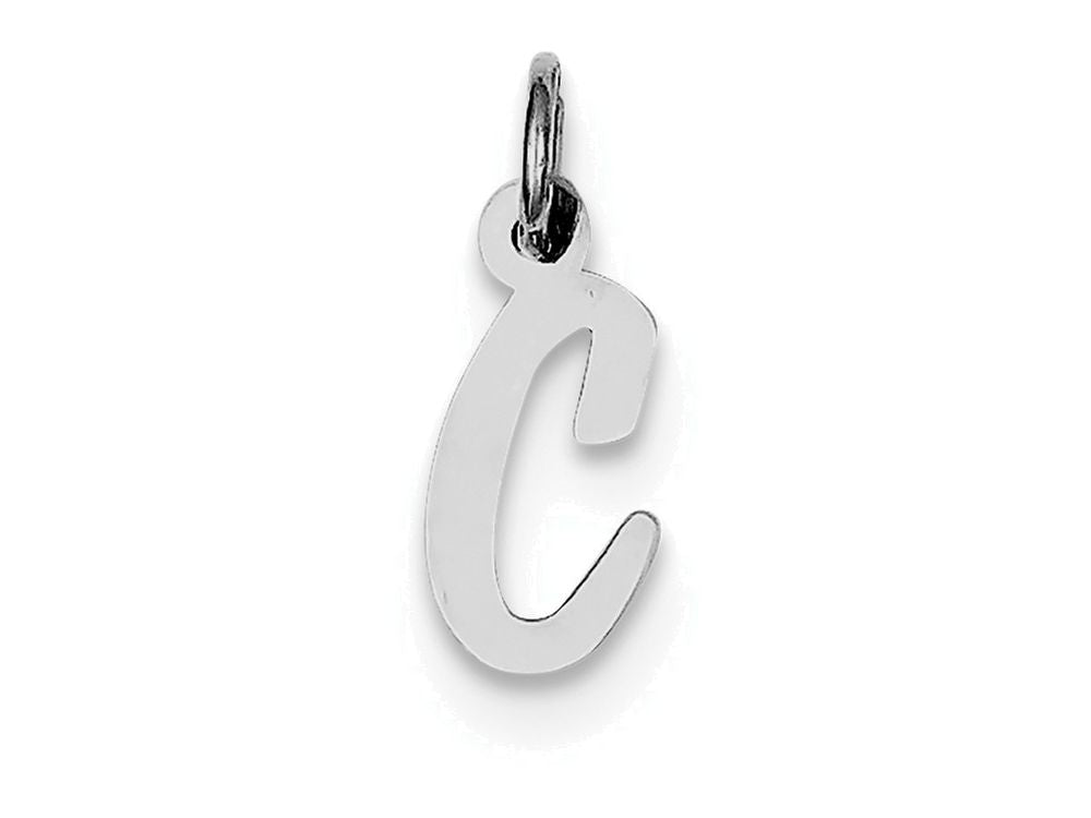 FJC Finejewelers Sterling Silver Small Script Initial C Charm
