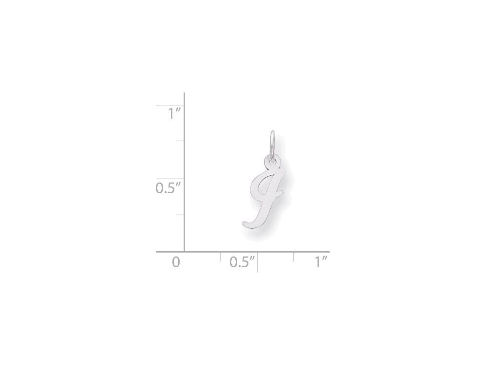FJC Finejewelers Sterling Silver Small Script Initial I Charm