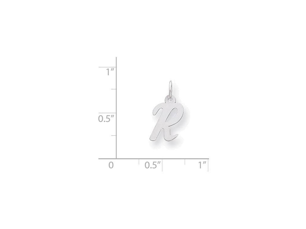 FJC Finejewelers Sterling Silver Small Script Initial R Charm