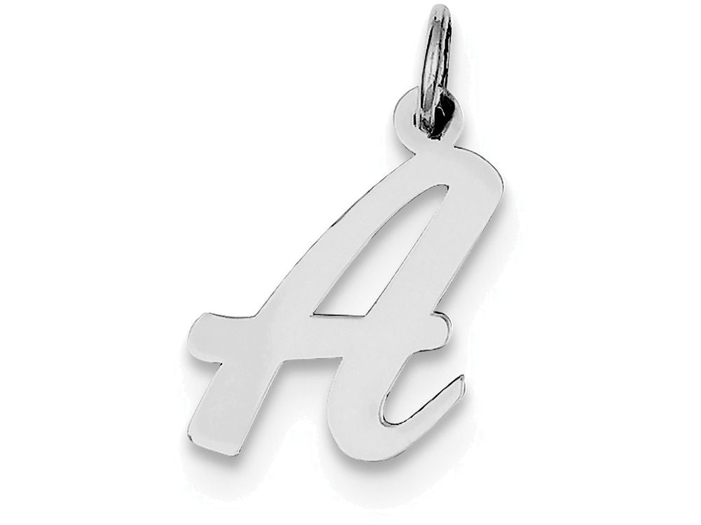 FJC Finejewelers Sterling Silver Medium Script Initial A Charm