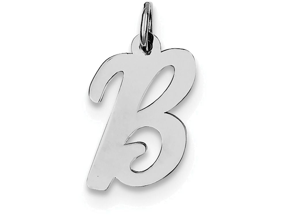 FJC Finejewelers Sterling Silver Medium Script Initial B Charm