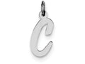 FJC Finejewelers Sterling Silver Medium Script Initial C Charm