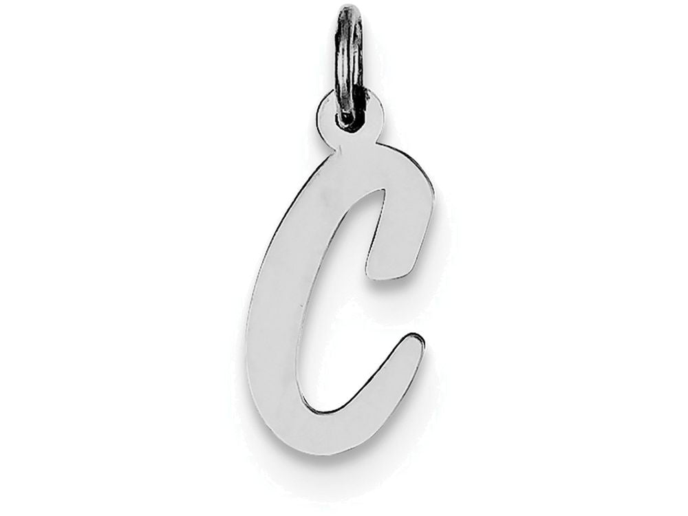 FJC Finejewelers Sterling Silver Medium Script Initial C Charm