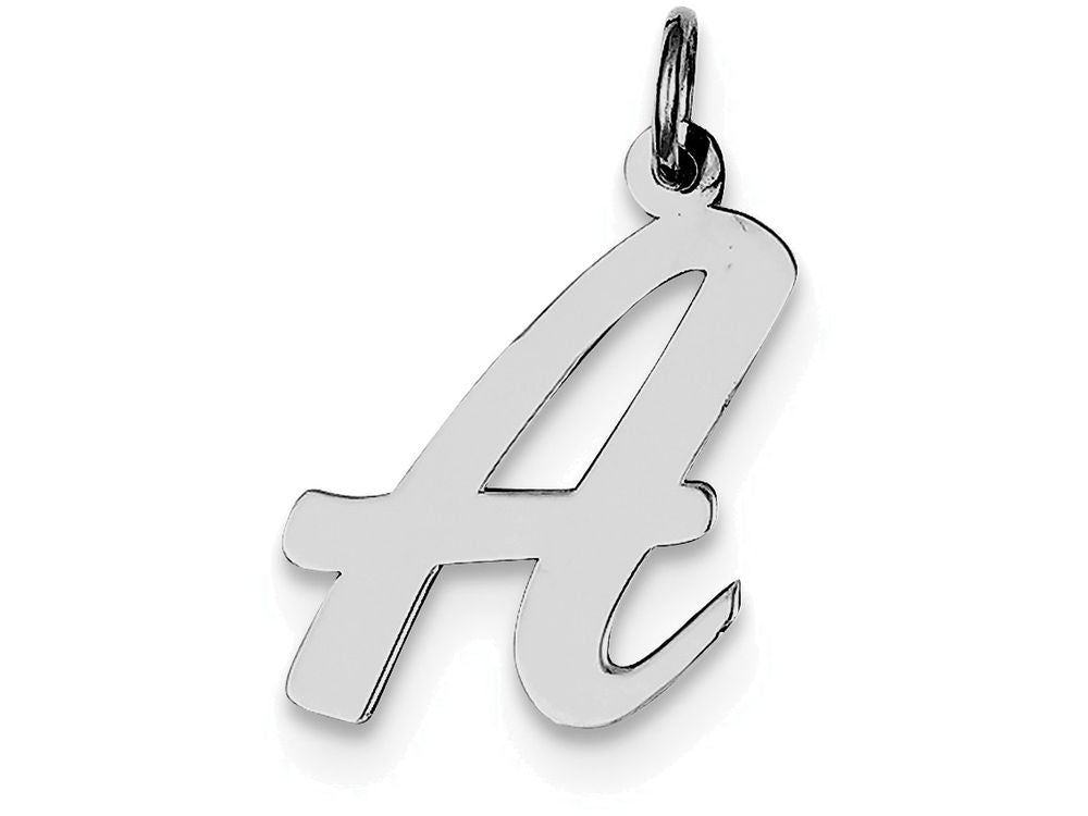 FJC Finejewelers Sterling Silver Large Script Initial A Charm